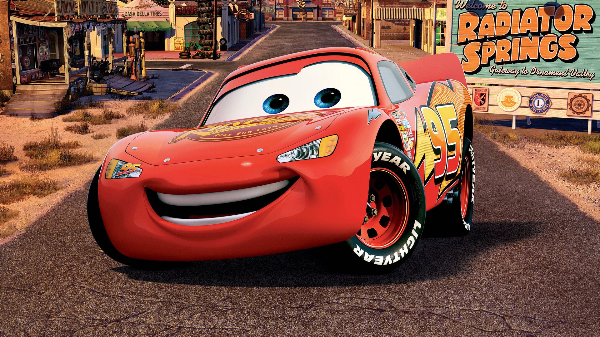 1920x1080 Radiator Springs Charm: HD Pixar Cars Wallpaperx1080