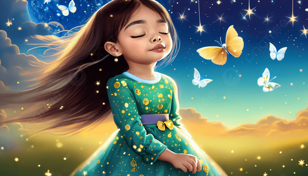 1200x686 Ai Generated Portrait Of A Cute Little Girl With Long Hair And Beautiful Scenery, Wallpaper, Ai Generated Art, Cute Girl Background Image And Wallpaper for Free Download