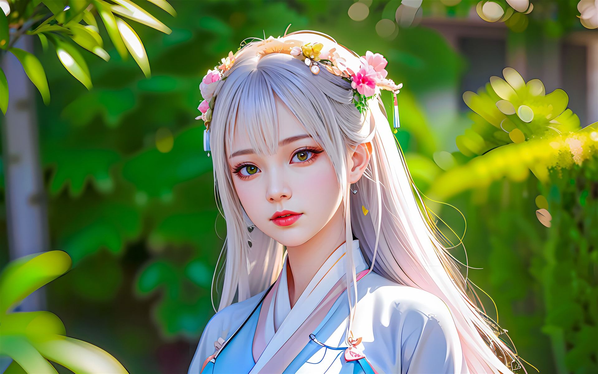 1920x1200 AI Art Anime Princess Wallpaper