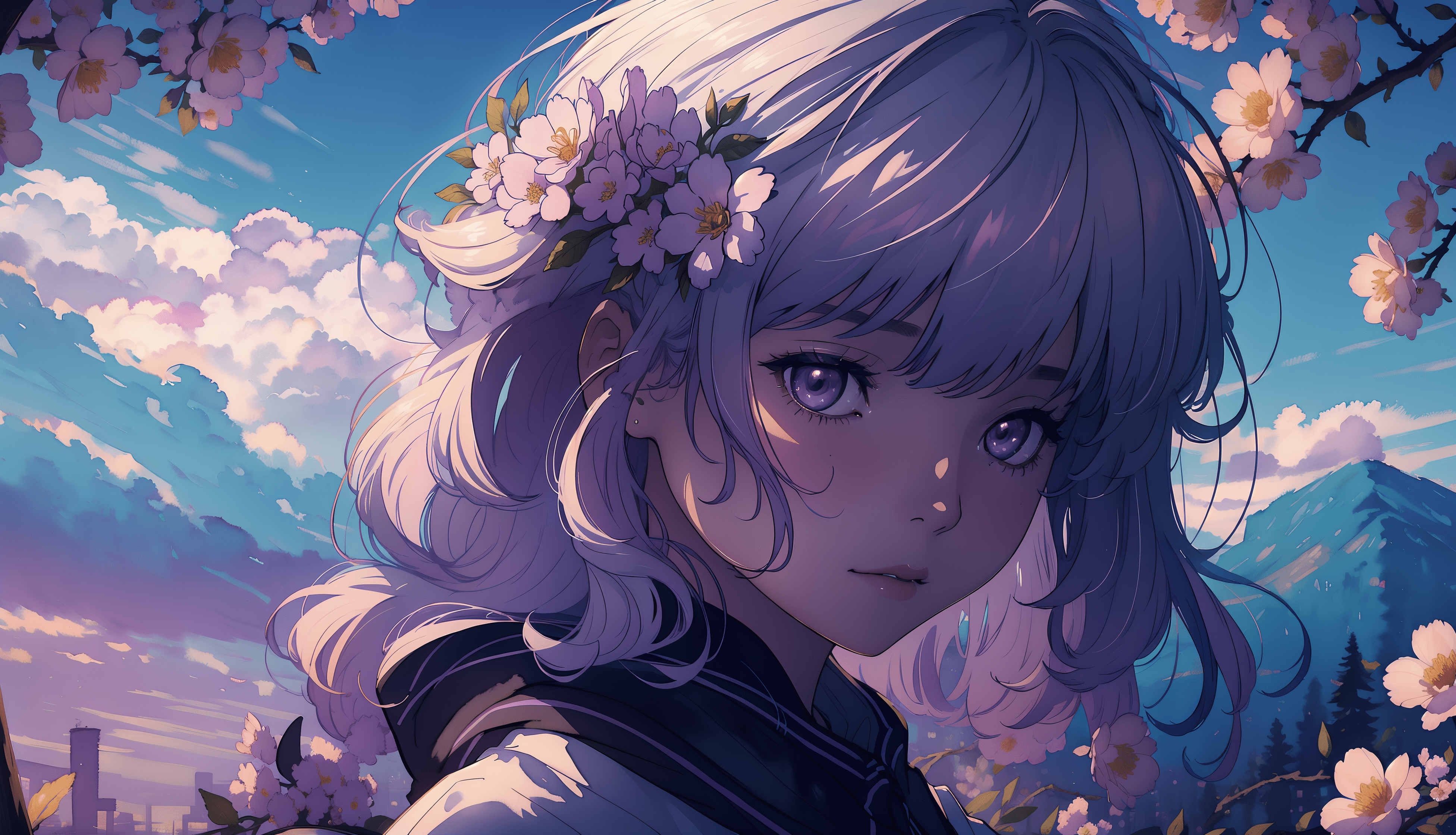 3904x2240 AI Crafted 4K Ultra HD Anime Girl
