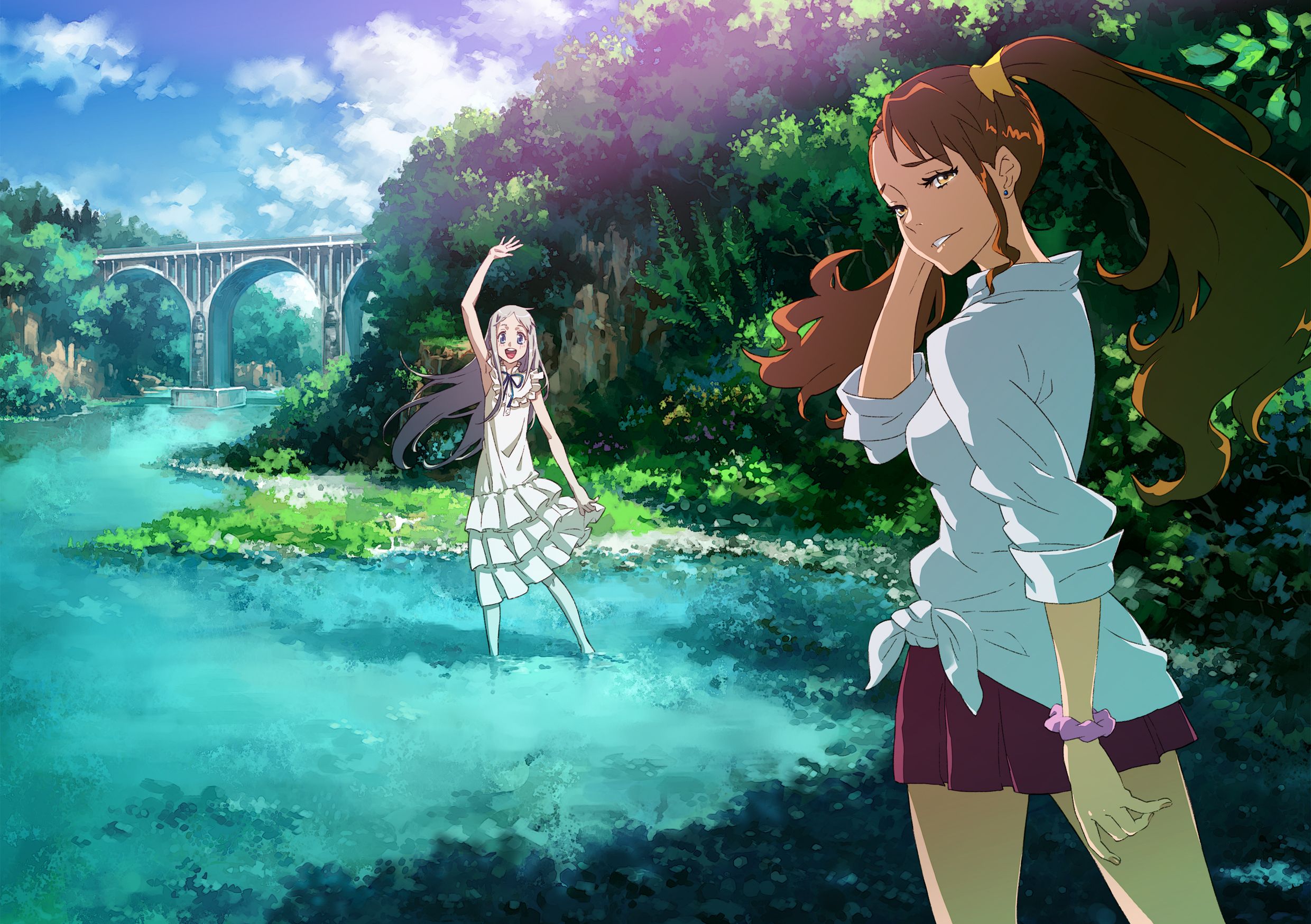 2480x1748 Phone wallpaper: Anime, Anohana, Meiko Honma, Naruko Anjou 209104