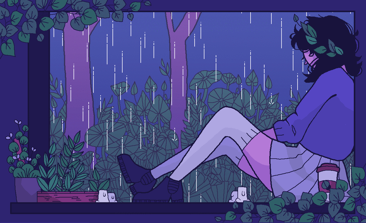 1230x752 Pixel rain gif aesthetic. Anime lofi aesthetic gif, Lo fi aesthetic gif, In the rain