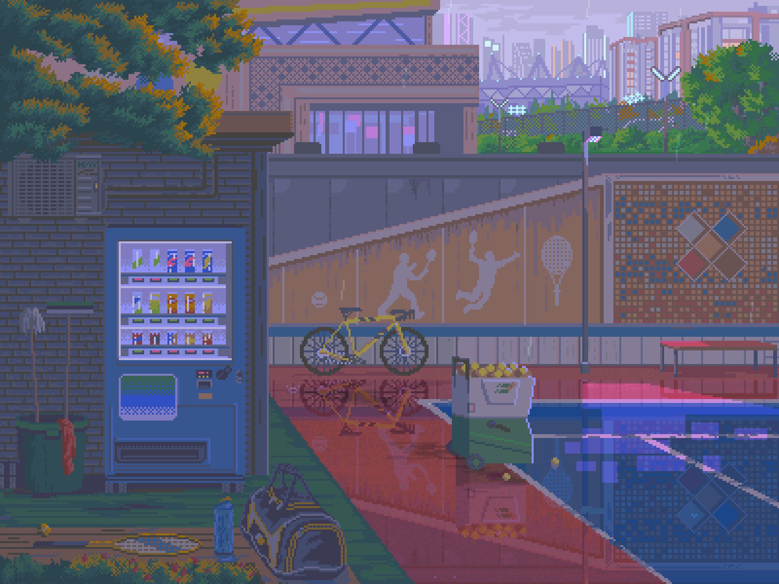 1600x1200 Rainy Day, Me, Pixel Art, 2021