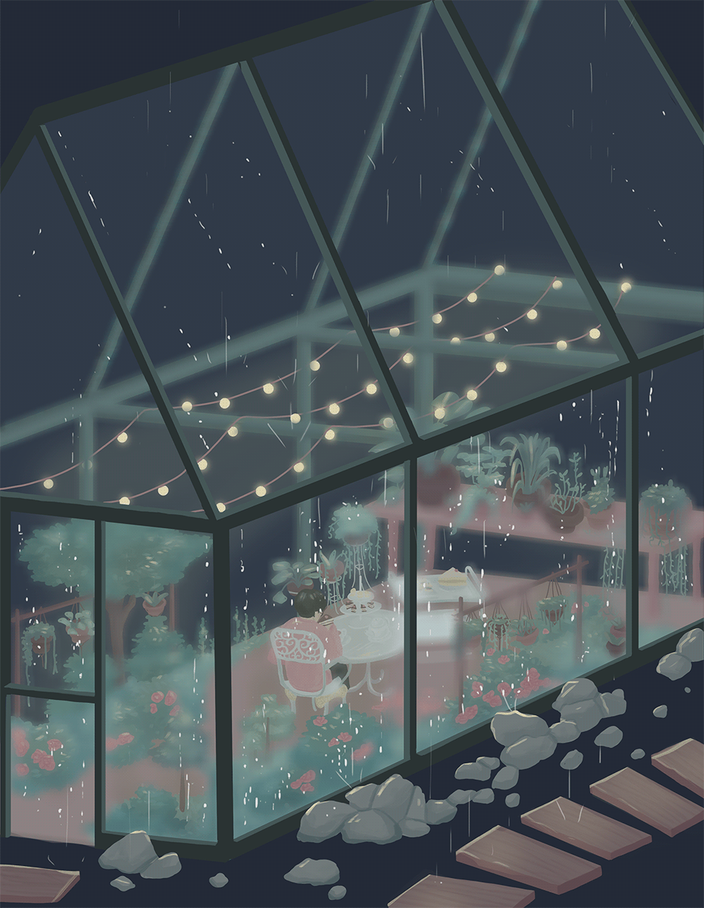1000x1290 Aesthetic Art. Lofi aesthetic wallpaper desktop gif, Pixel rain gif aesthetic, Green lofi aesthetic gif