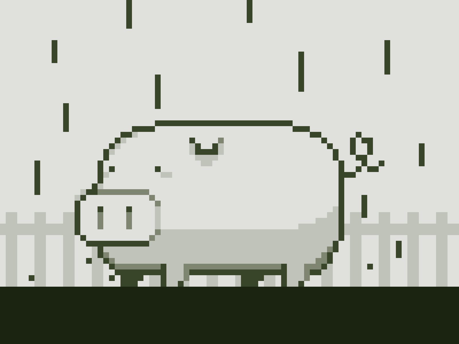 1600x1200 Rainy Day Pig by Joanna Ngai on Dribbble
