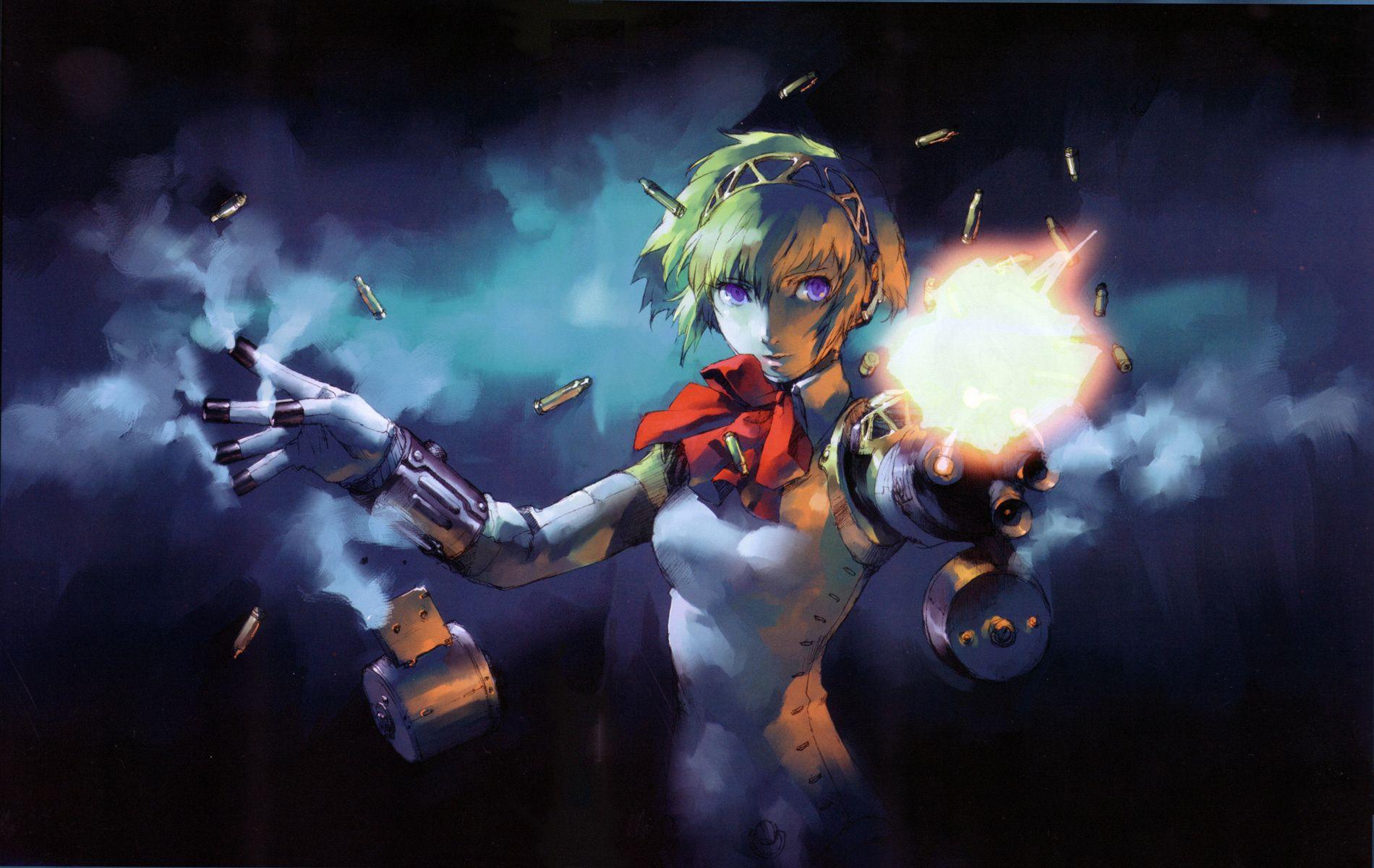 1900x1200 Wallpaper Aigis, Aegis, Shin Megami Tensei, Persona bullet, gun desktop wallpaper Games