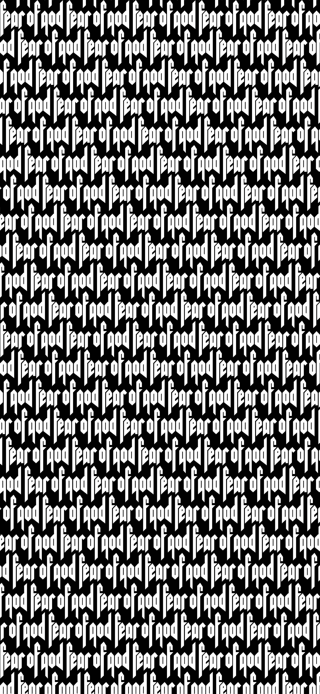 1125x2436 FEAR OF GOD LOGO. iPhone wallpaper landscape, Cool background wallpaper, Phone wallpaper
