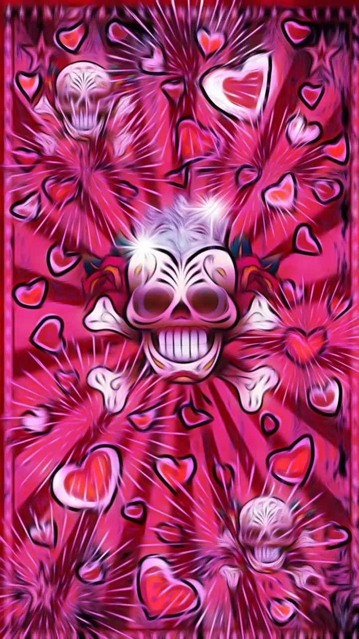 720x1280 Wallpaper background. Skull wallpaper, Abstract, Skull picture