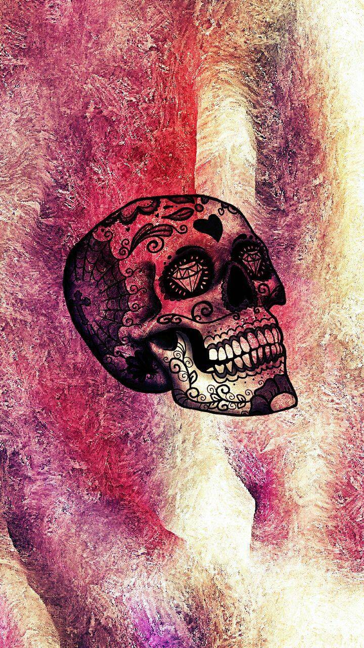 720x1280 skull wallpaper