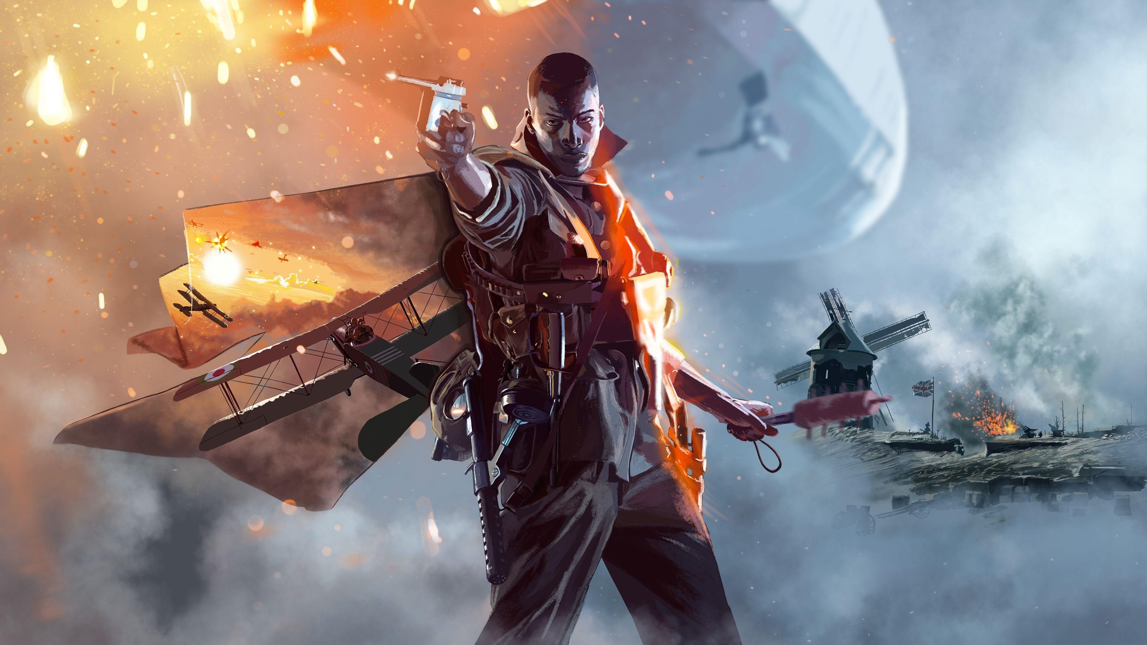 3840x2160 Download 3840x2160 wallpaper battlefield soldier, video game, illustration, 4k, uhd 16: widescreen, 3840x2160 HD image, background, 17624