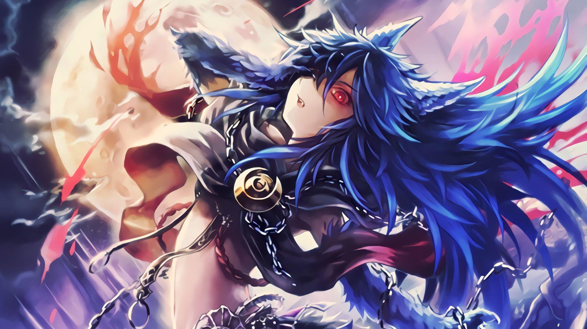 1920x1079 Video Game Rage of Bahamut Fenrir (Rage of the Bahamut) P #wallpaper #hdwallpaper #desktop. Anime wolf girl, Anime art dark, Anime