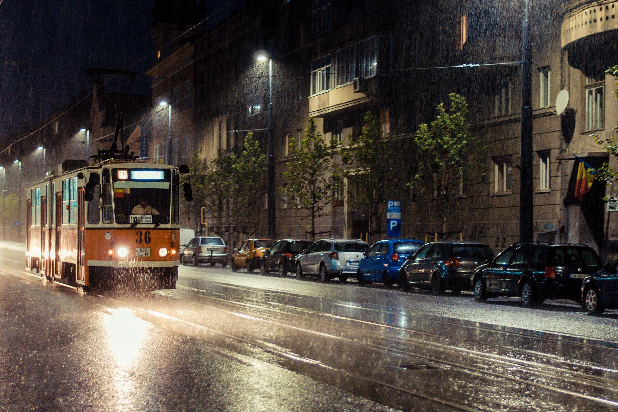 2048x1365 Rainy night in Cluj Napoca Romania. Untold in Cluj