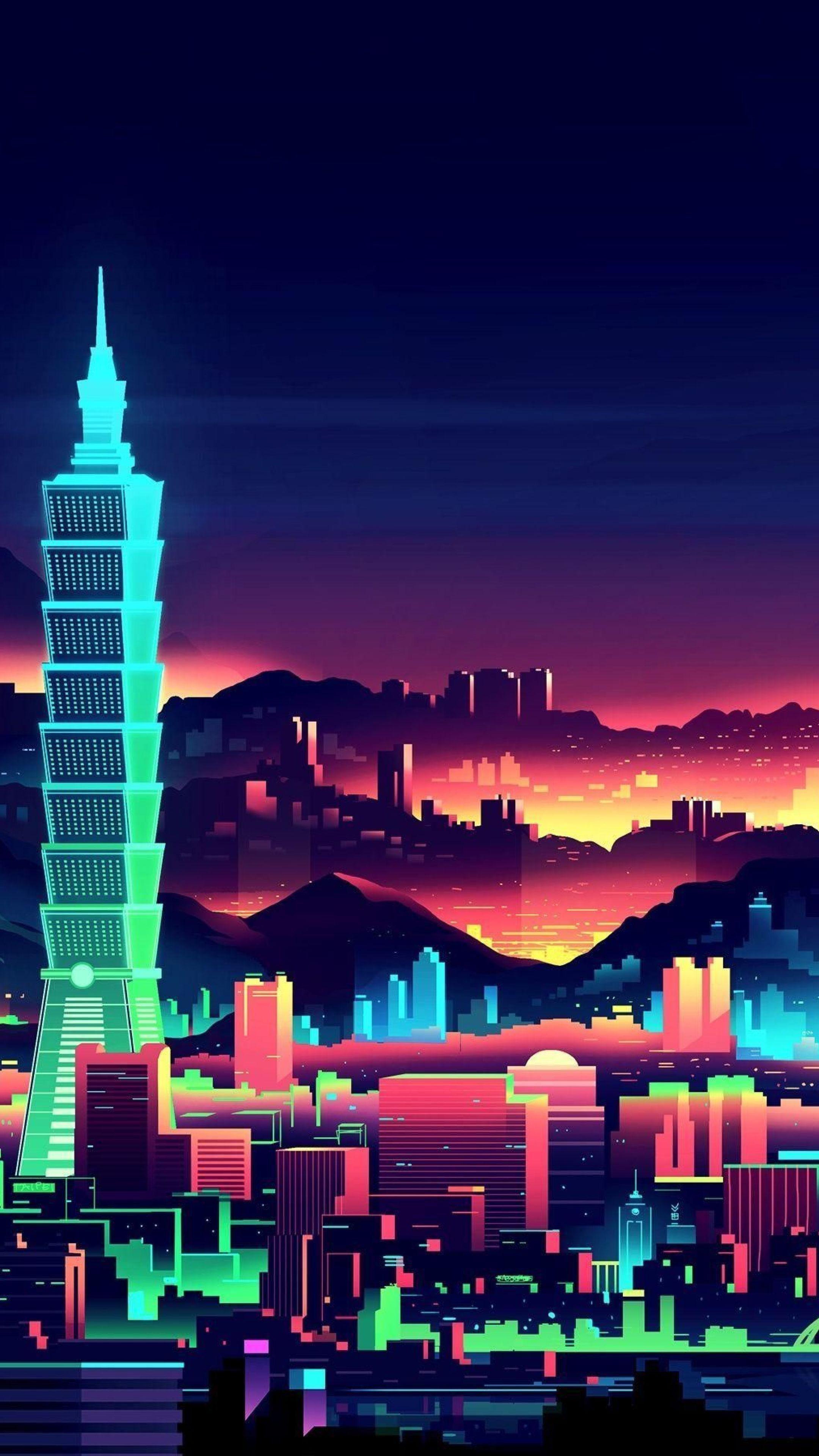 2160x3840 80s Aesthetic Wallpaper