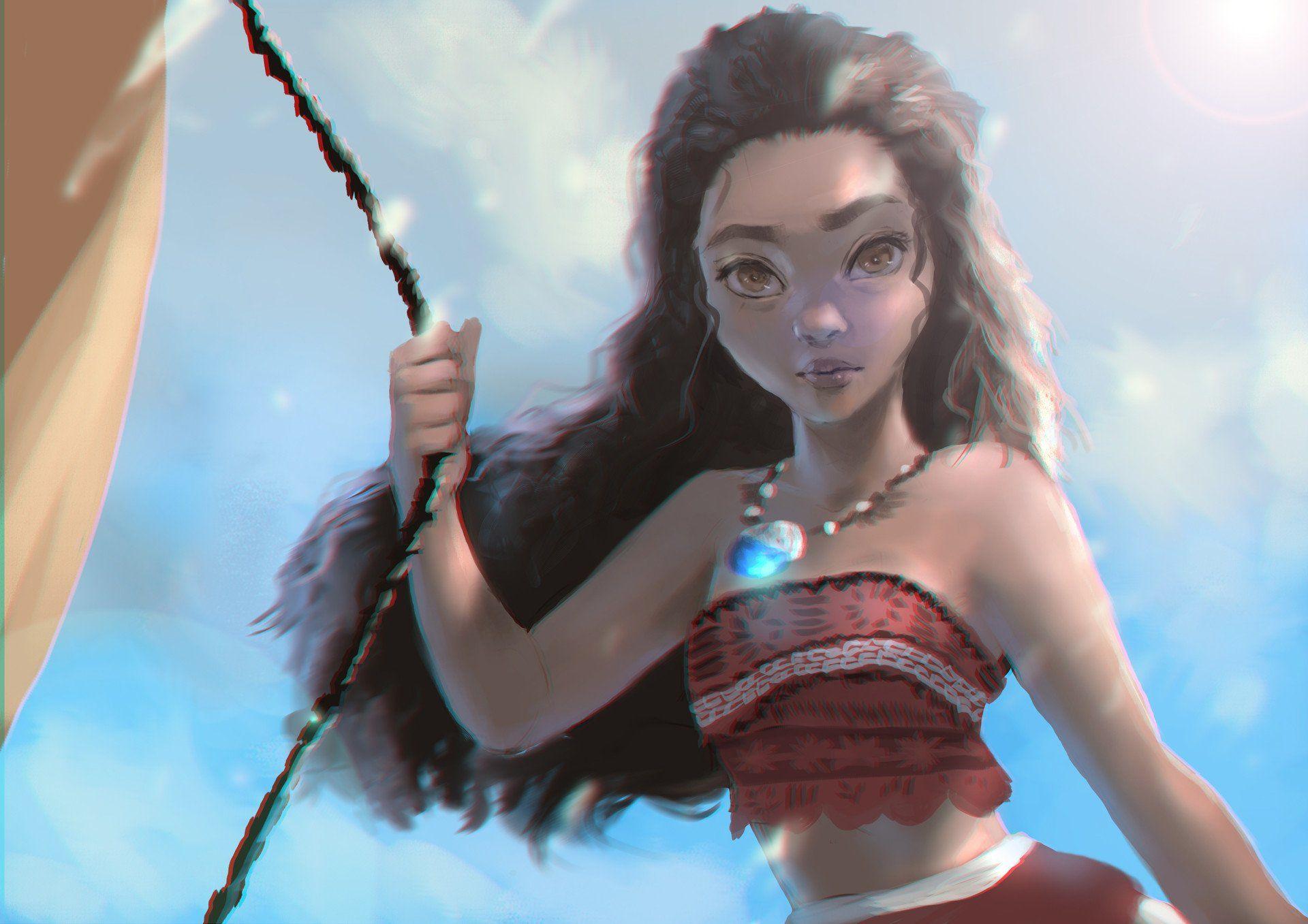 1920x1357 fantasy art, Moana Wallpaper HD / Desktop and Mobile Background