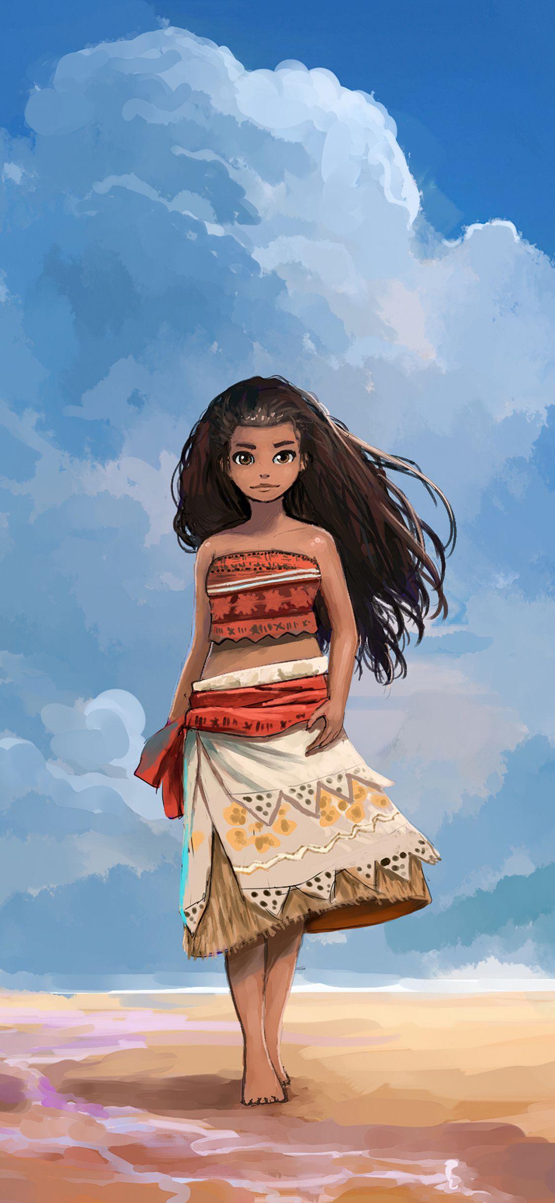1125x2436 Moana Fan Art 4k iPhone XS, iPhone iPhone X HD 4k Wallpaper, Image, Background, Photo and Picture