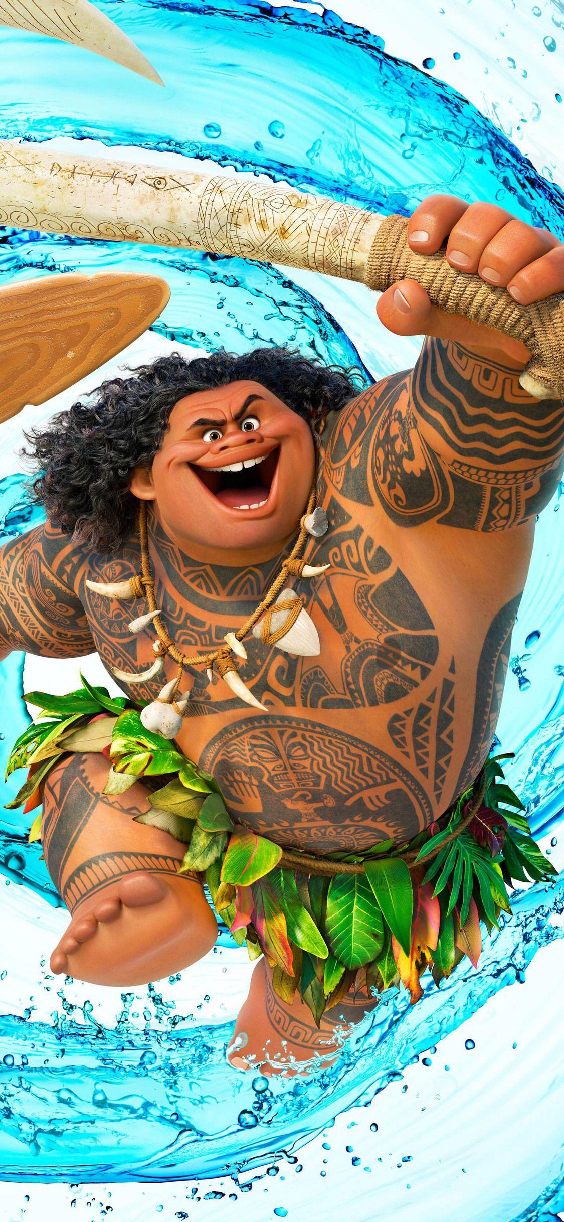 1125x2436 Dwayne Johnson As Maui Moana iPhone XS, iPhone iPhone X HD 4k Wallpaper, Image, Background, Photo and Picture