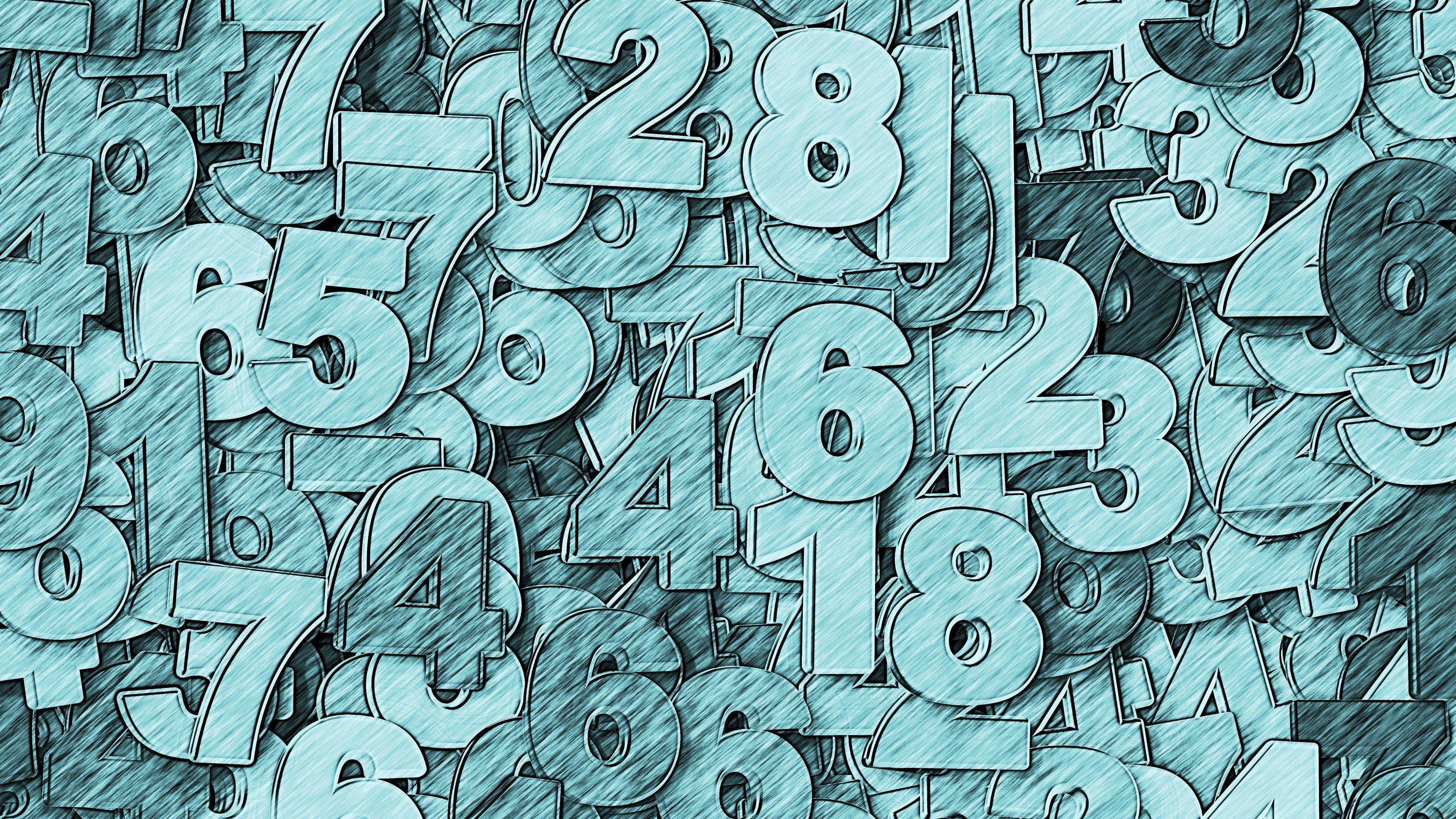 3840x2160 Wallpaper Numbers