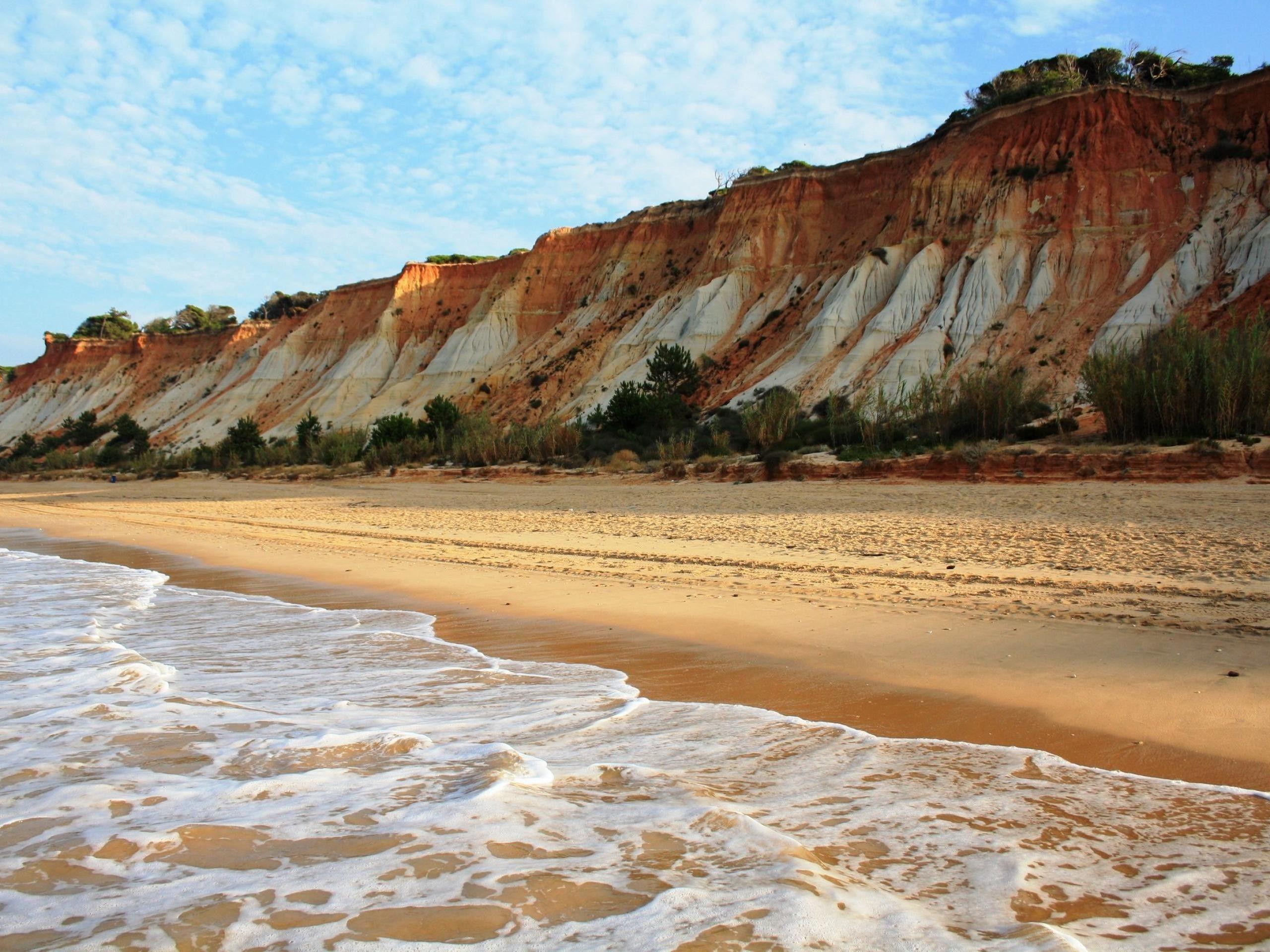 Bãi biển 2560x1920: Hình nền thiên nhiên bãi biển Iberia Albufeira Faro Bồ Đào Nha