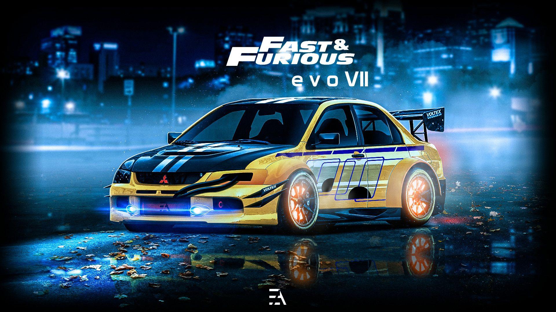 1920x1080 Fast & Furious 2 Evo VII, Emil Arts