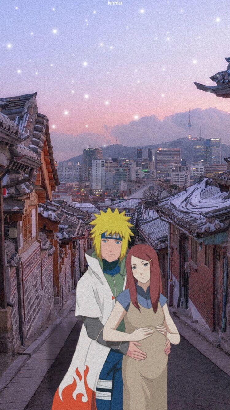 749x1333 Minato Kushina Android Wallpaper
