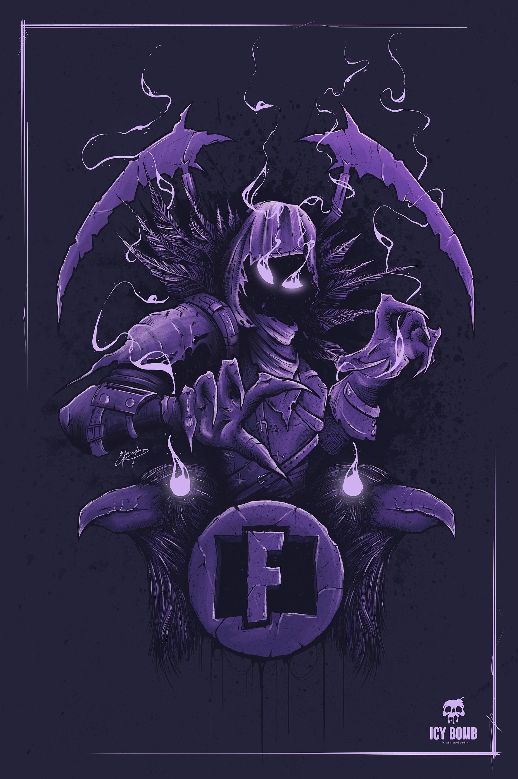 1772x2662 Ice Raven Fortnite Wallpaper