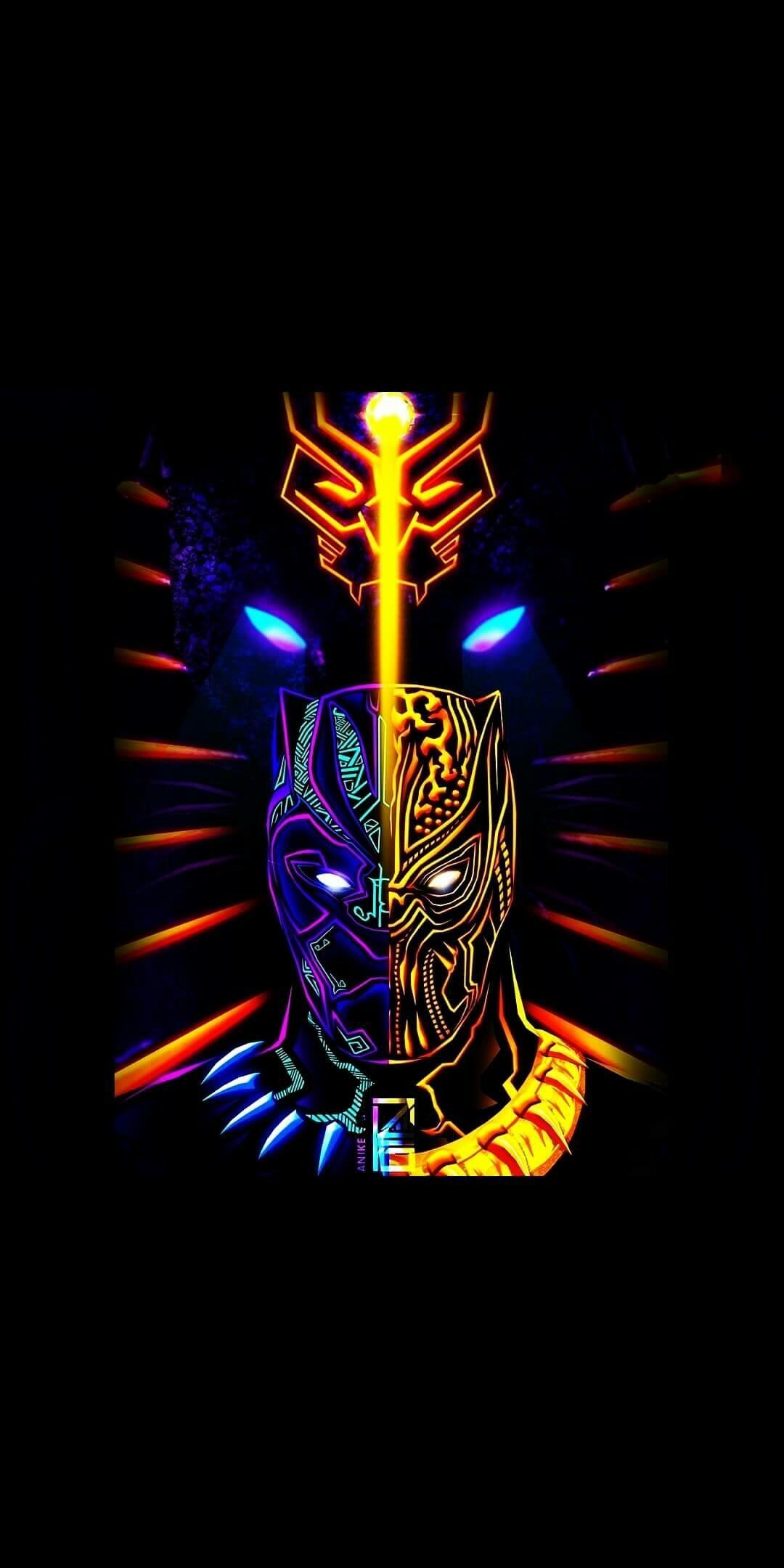 Black Panther Neon Wallpapers - Top Free Black Panther Neon Backgrounds