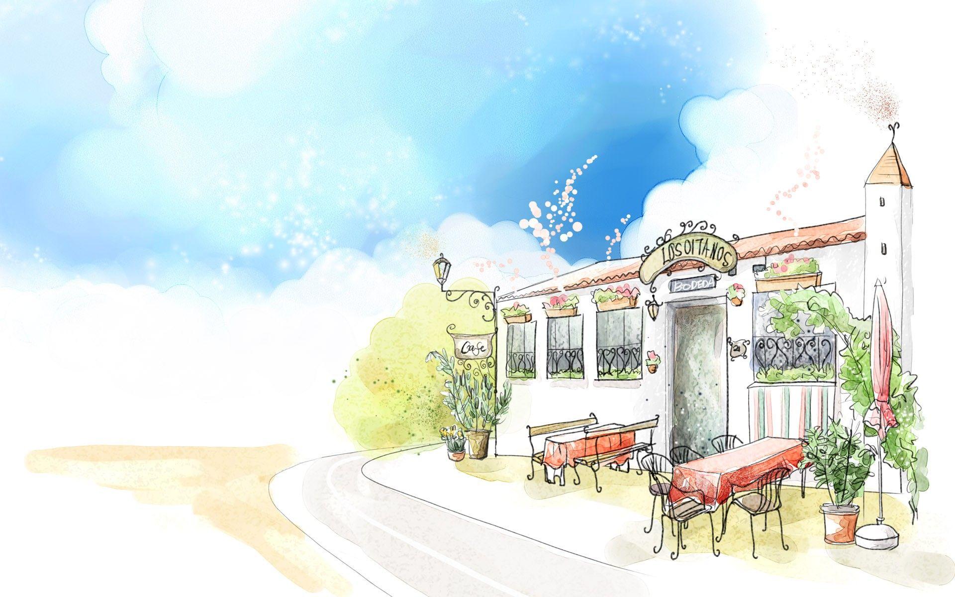 1920x1200 Building Drawing wallpaper. Building Drawing