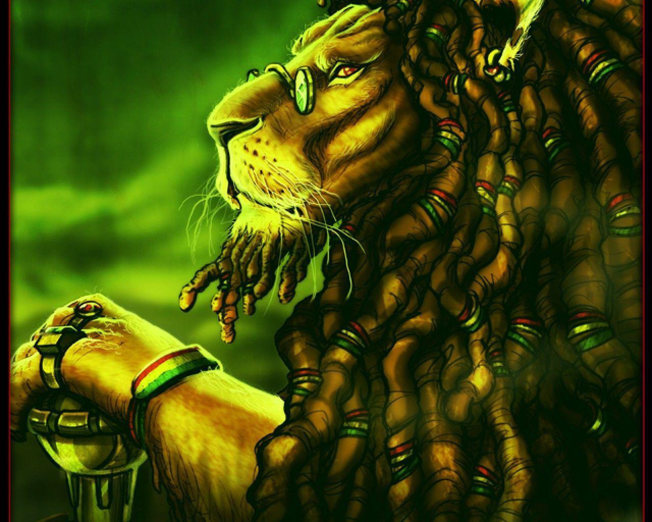 1280x1024 Rasta Lion Wallpaper HD Wallpaper Pinterest Wallpaper and. Rasta art, Rasta lion, Lion wallpaper