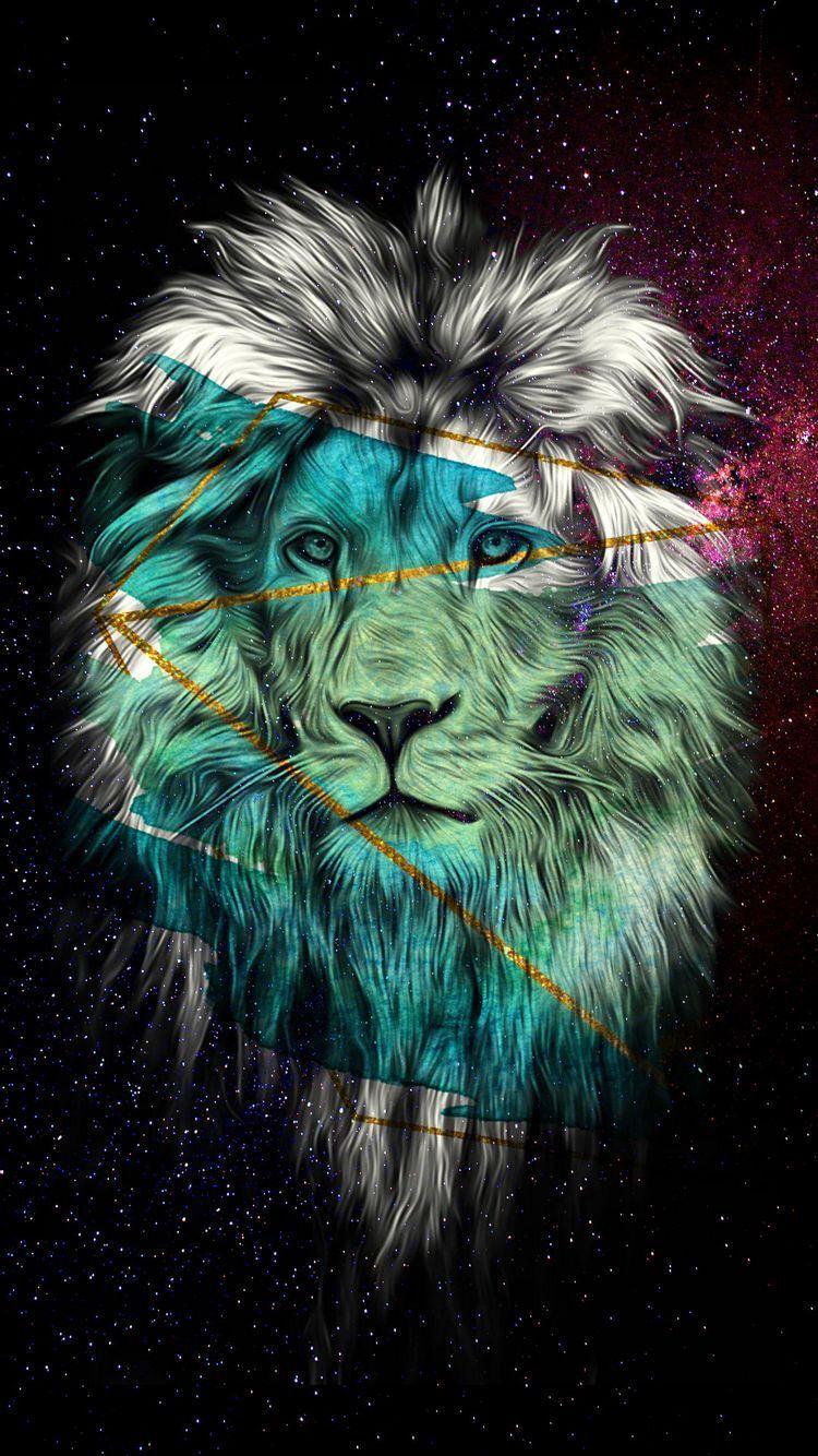 750x1334 Ys Jagan is king. Abstract lion art, Lion wallpaper, Lion art