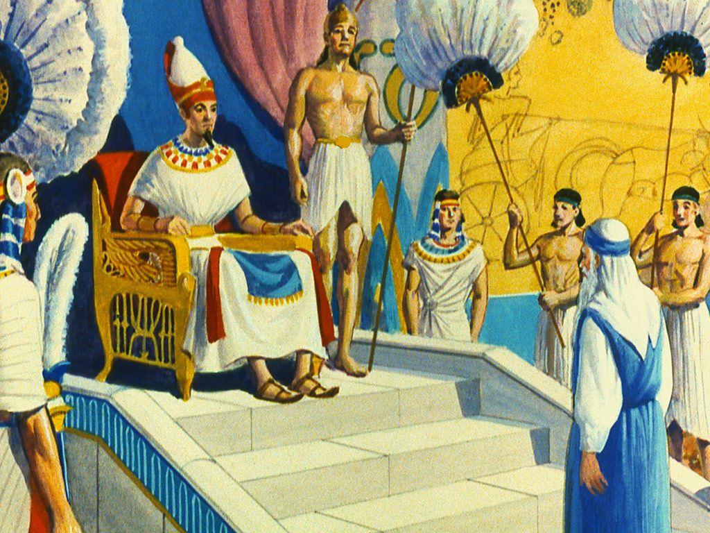 1024x768 FreeBibleimage - Moses and the Red Sea - God opens a path Sea for Moses and His People to escape from the Egyptians (Exodus 5)