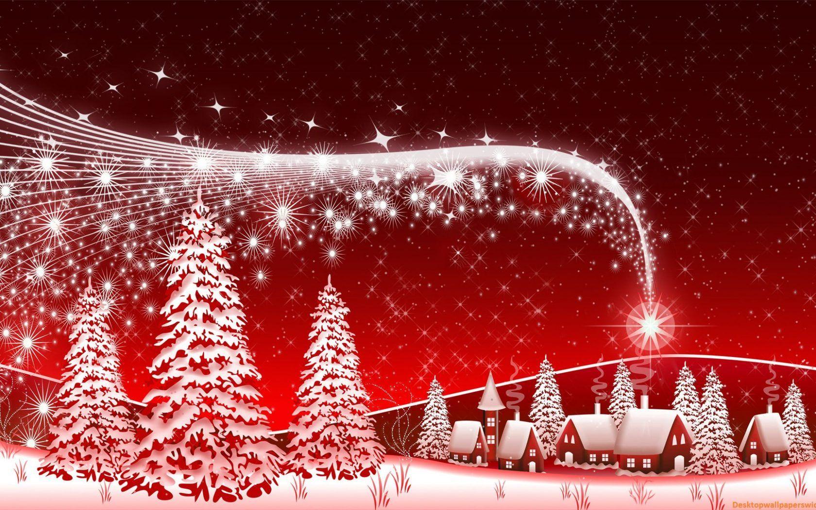 1680x1050 Merry Christmas Holiday Winter Snow Village Gifts Trees Beautiful HD Desktop Wallpaper 1920x1080 :
