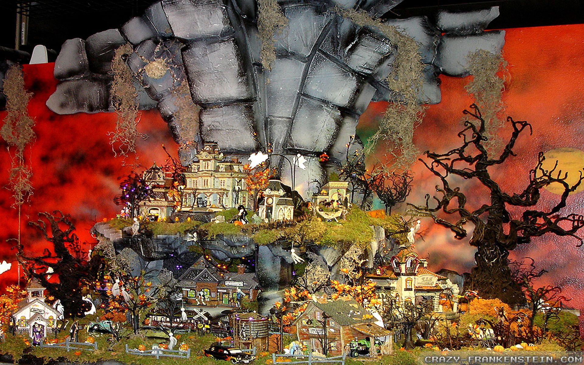 1920x1200 Halloween Village wallpaper