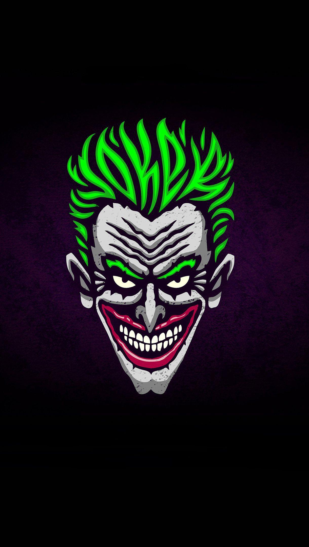 Hình nền tối giản 1220x2160 Joker Illustration 4k Ultra HD