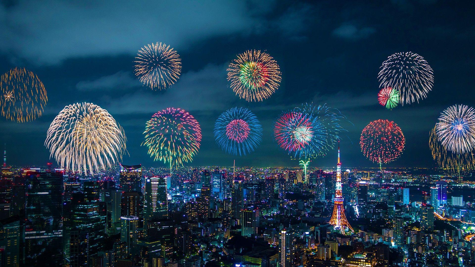 Tokyo Fireworks Wallpapers Top Free Tokyo Fireworks Backgrounds Wallpaperaccess