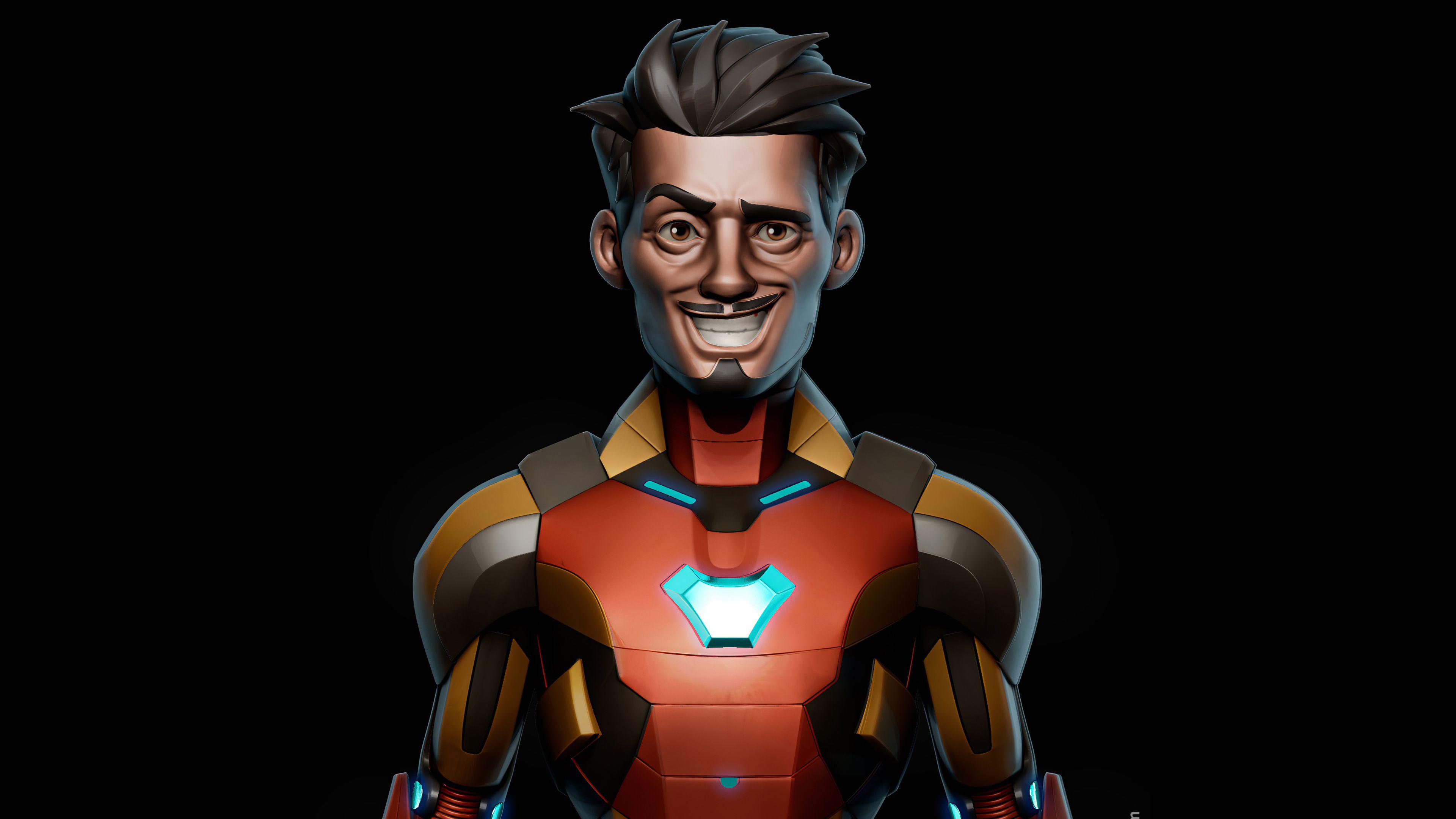 3840x2160 Iron Man Weird Smile Laptop HD HD 4k Wallpaper, Image, Background, Photo and Picture