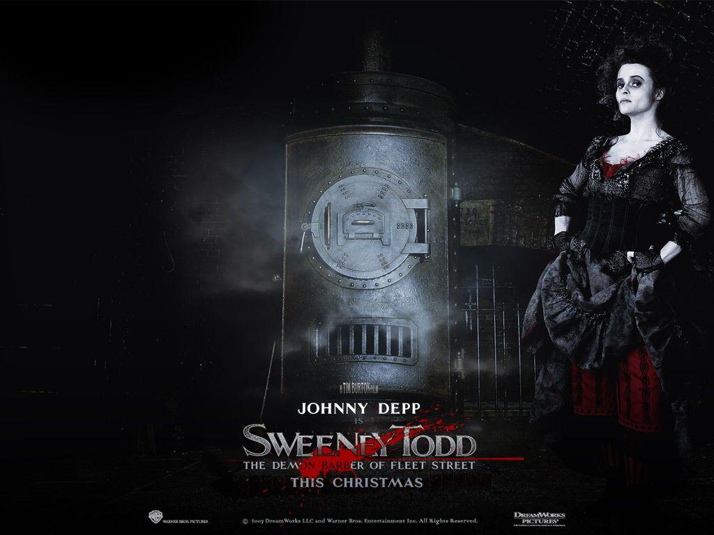 1024x768 Sweeney Todd Burton Wallpaper