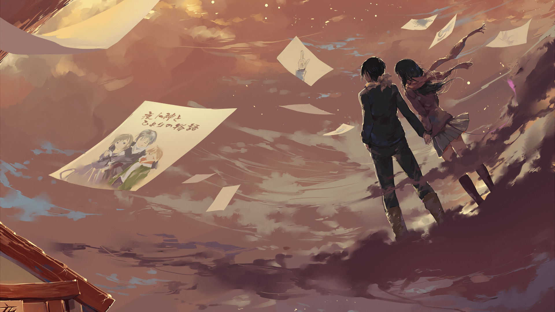 1920x1080 Yato Noragami Hiyori Iki Yukine Noragami Wallpaper:1920x1080