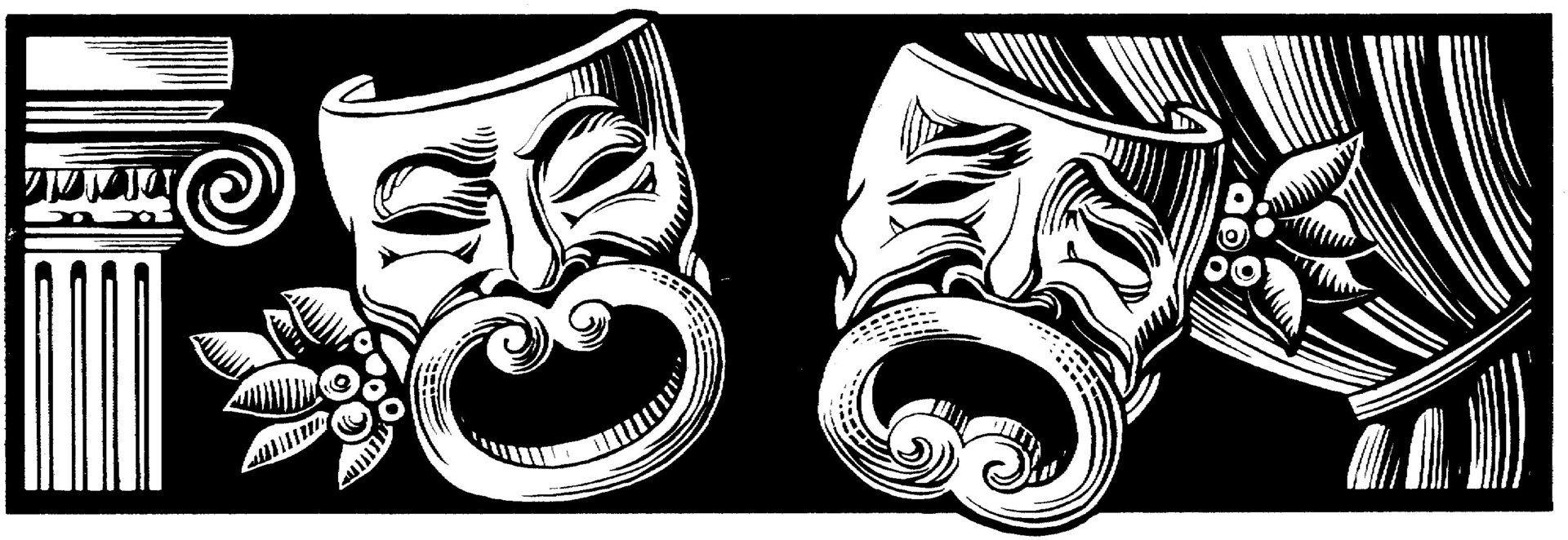 1920x662 Free Comedy And Tragedy Masks, Download Free Comedy And Tragedy Masks png image, Free ClipArts on Clipart Library