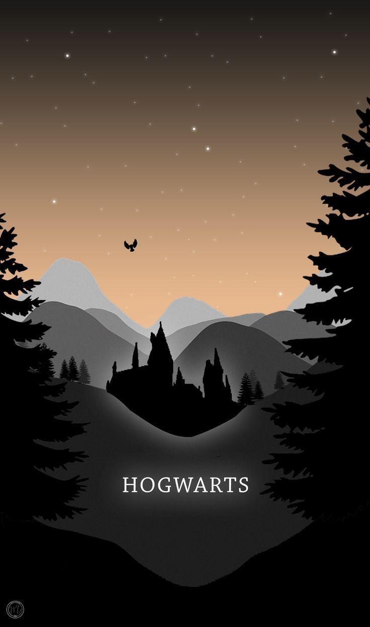 736x1247 GIẤY DÁN TƯỜNG ĐIỆN THOẠI HOGWARTS - Hình minh họa lấy cảm hứng từ Harry Potter Mailysev.  Harry potter hình nền điện thoại, Harry potter hình nền, Harry potter hình nền