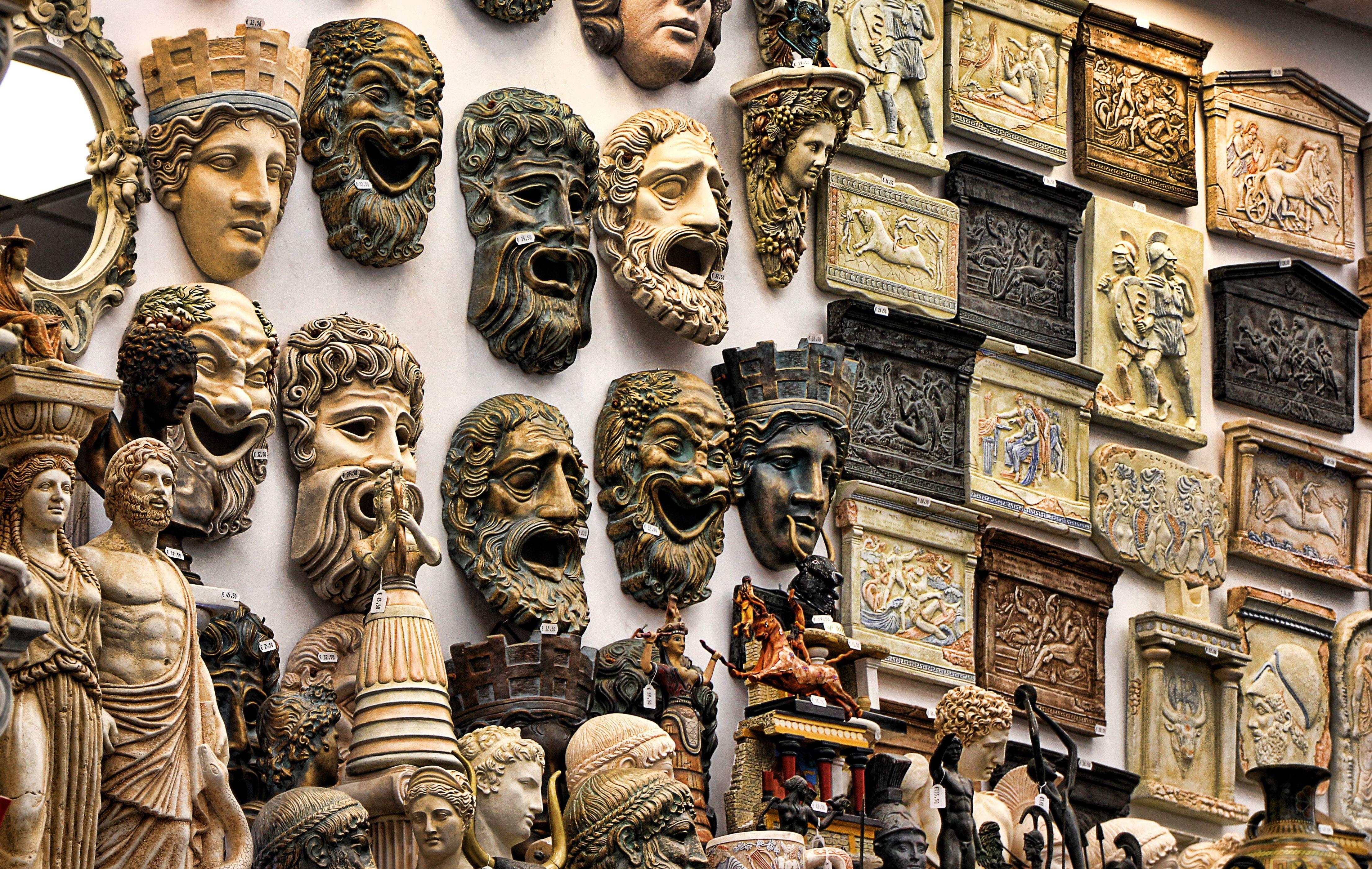 4422x2802 roman mask and wall decor free image