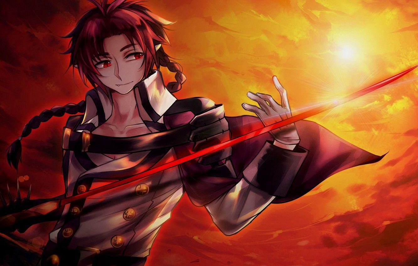 1332x850 Photo Wallpaper Sword, Anime, Art, Vampire, Male, Owari No Seraph Swords Anime Wallpaper & Background Download