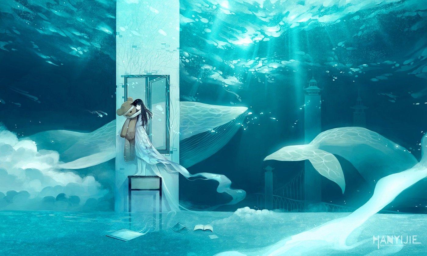 1400x840 Download Wallpaper, Download 1600x1200 tower surreal books whales sunlight teddy bears underwater 1400x840 wallpaper Animals HD Wallpaper, Hi Res Animals Wallpaper, High Definition Wallpaper