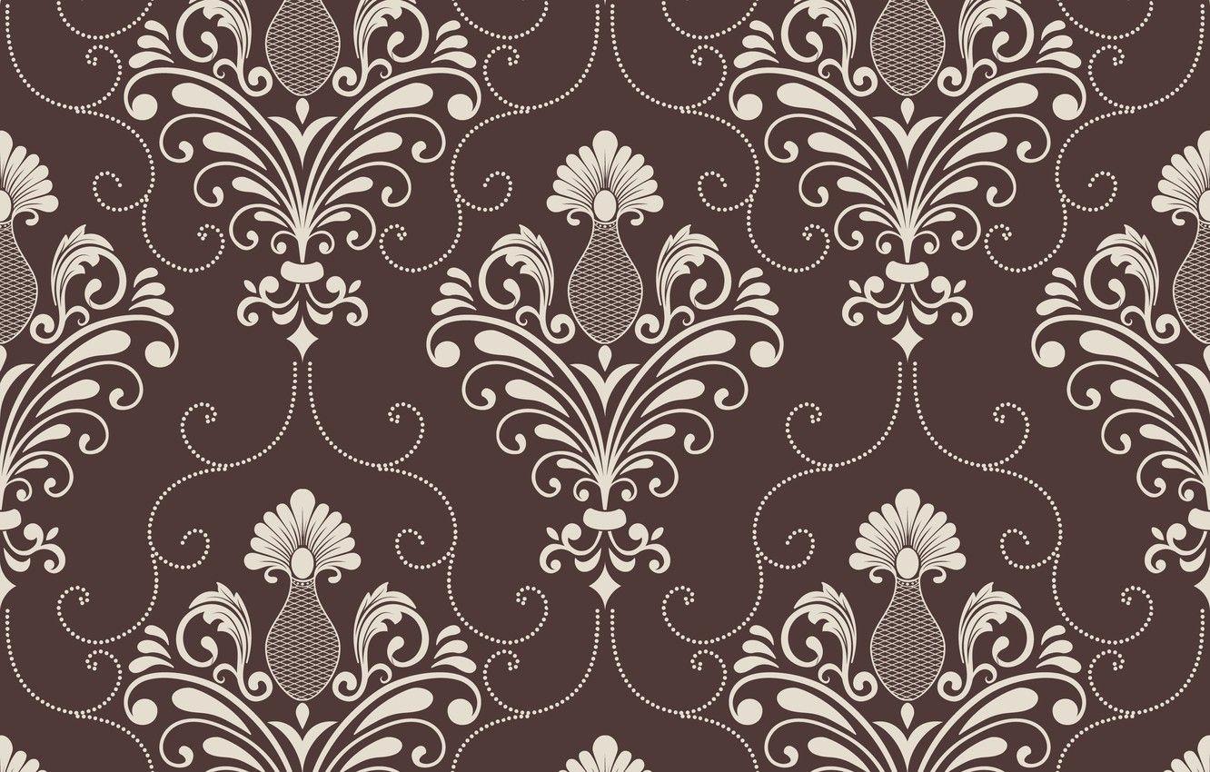 1332x850 Wallpaper background, brown, ornament, style, vintage, victorian image for desktop, section текстуры