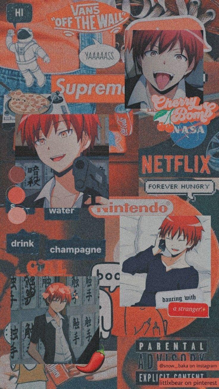 736x1309 Karma Akabane Wallpaper Aesthetic