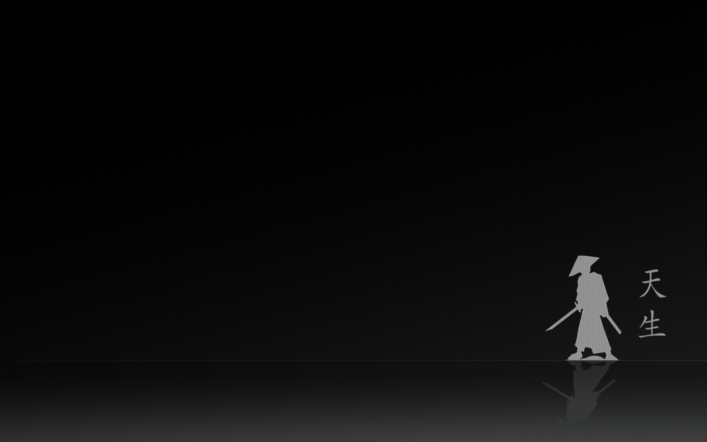 1440x900 Black Samurai Wallpaper HD