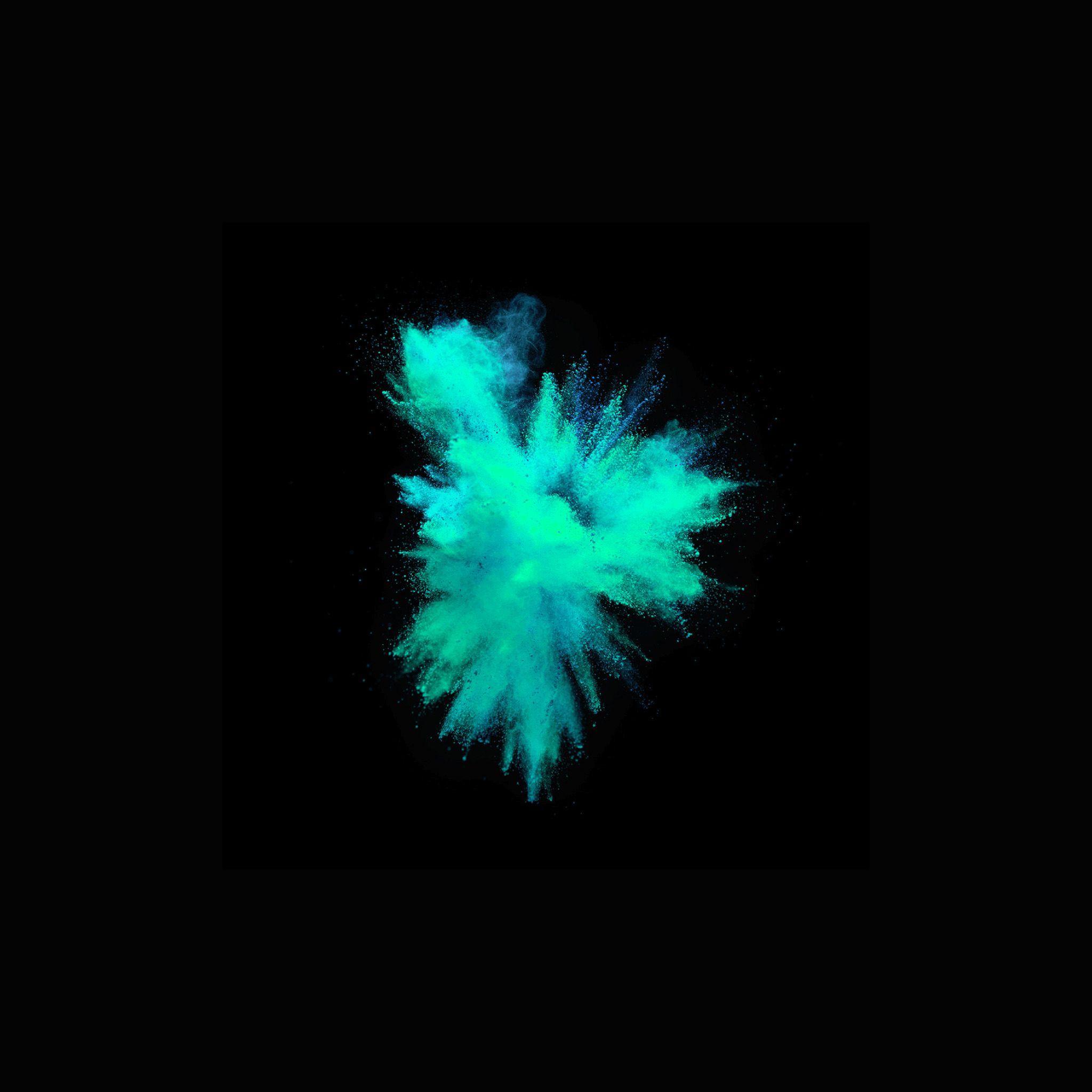 2048x2048 Pop Apple Macbook Background Blue Green Illustration Art Wallpaper
