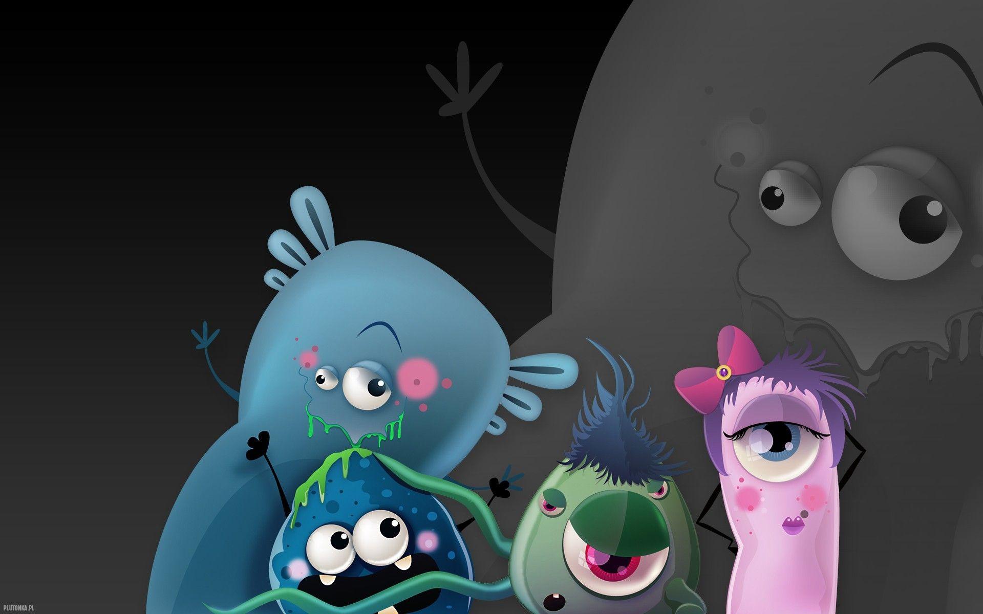 1920x1200 Cute Monster Wallpaper