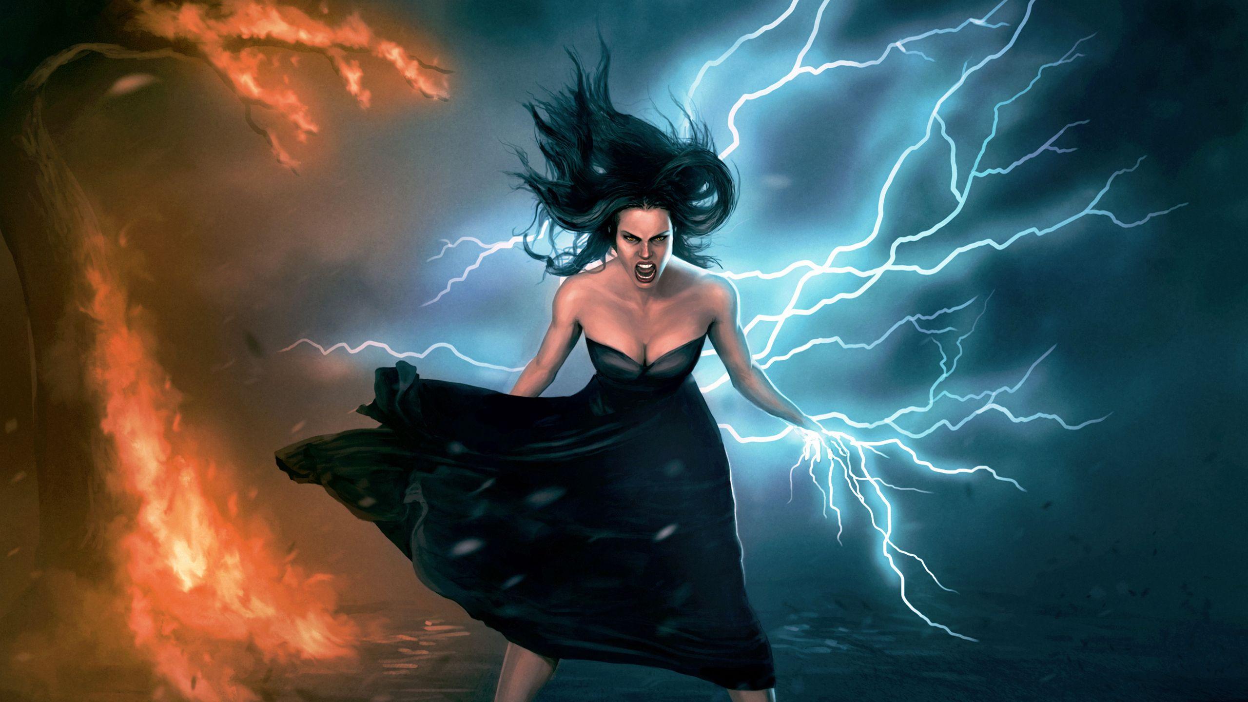 Lightning Girl Wallpapers - Top Free Lightning Girl Backgrounds -  WallpaperAccess