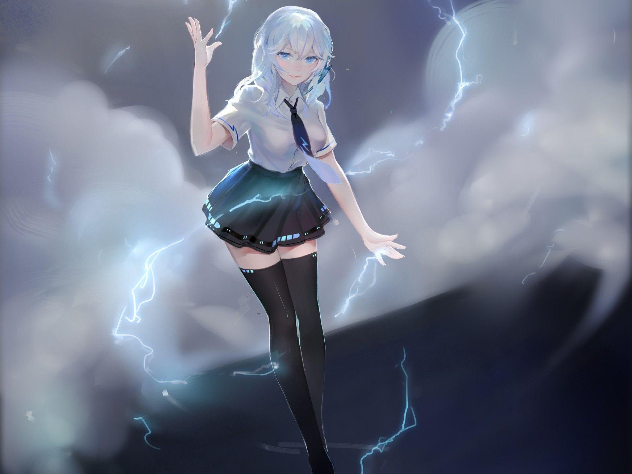 2048x1536 Lightning Powers Wallpaper