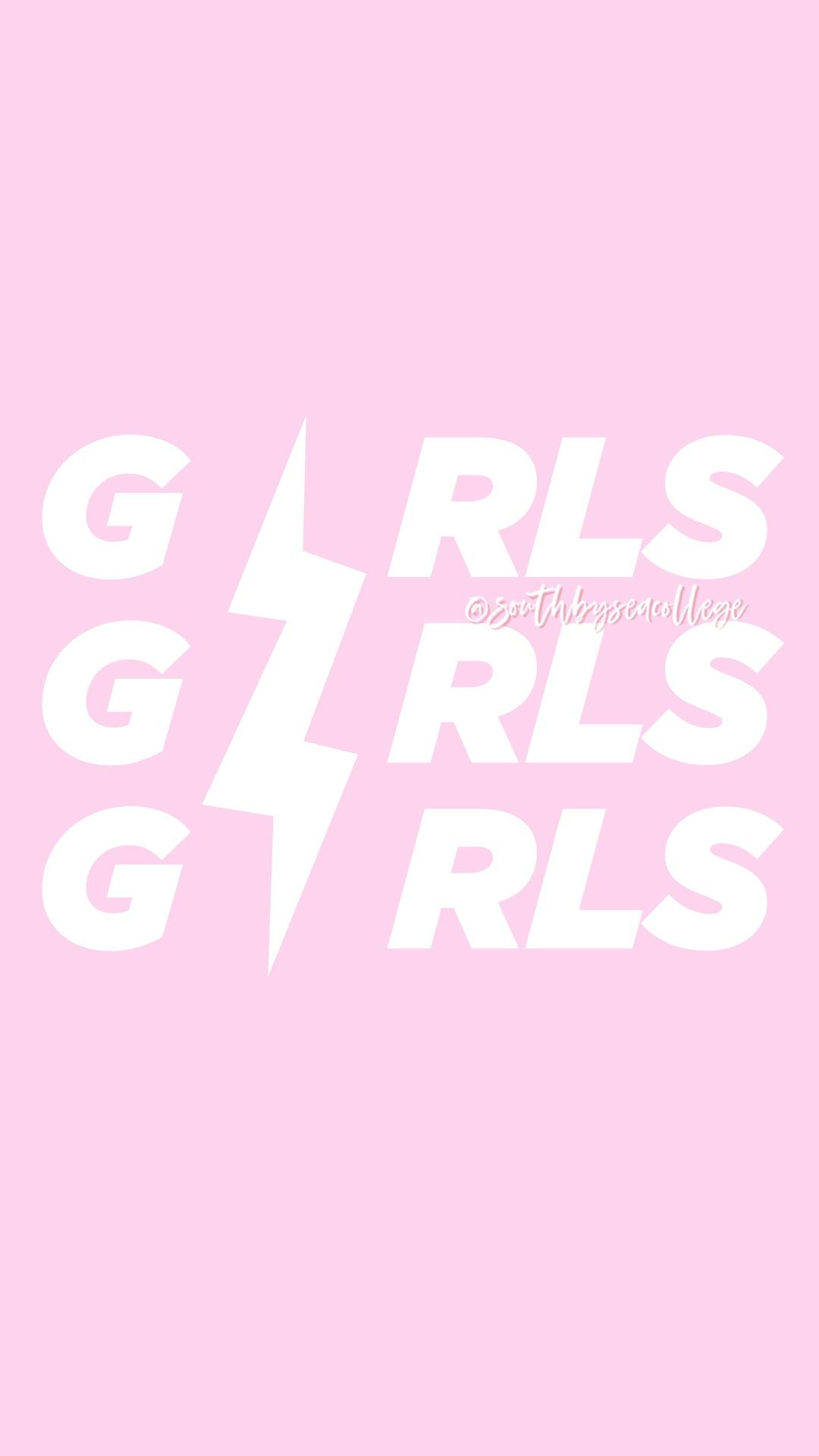 1080x1920 SOUTH BY SEA. ✰ GIRLS GIRLS GIRLS. Women Empowerment. Girl Power. Lightning Bolt. Sorority Graphics.. Sorority, Girl power, Sorority girl